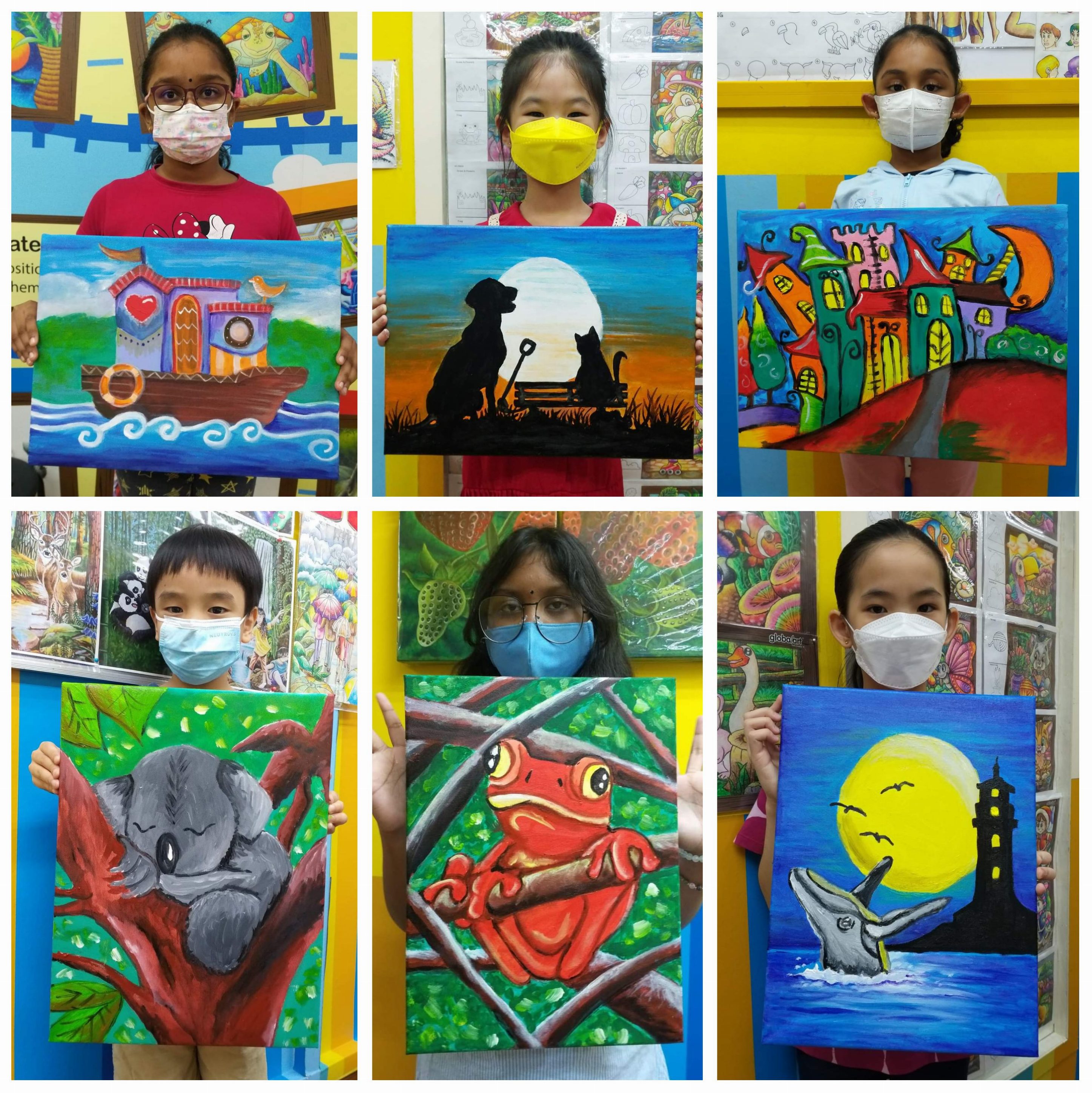 2021 Year End School Holiday Workshop ~ Acrylic Painting