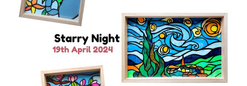 APRIL Friday Workshop :  Stained Glass Painting
